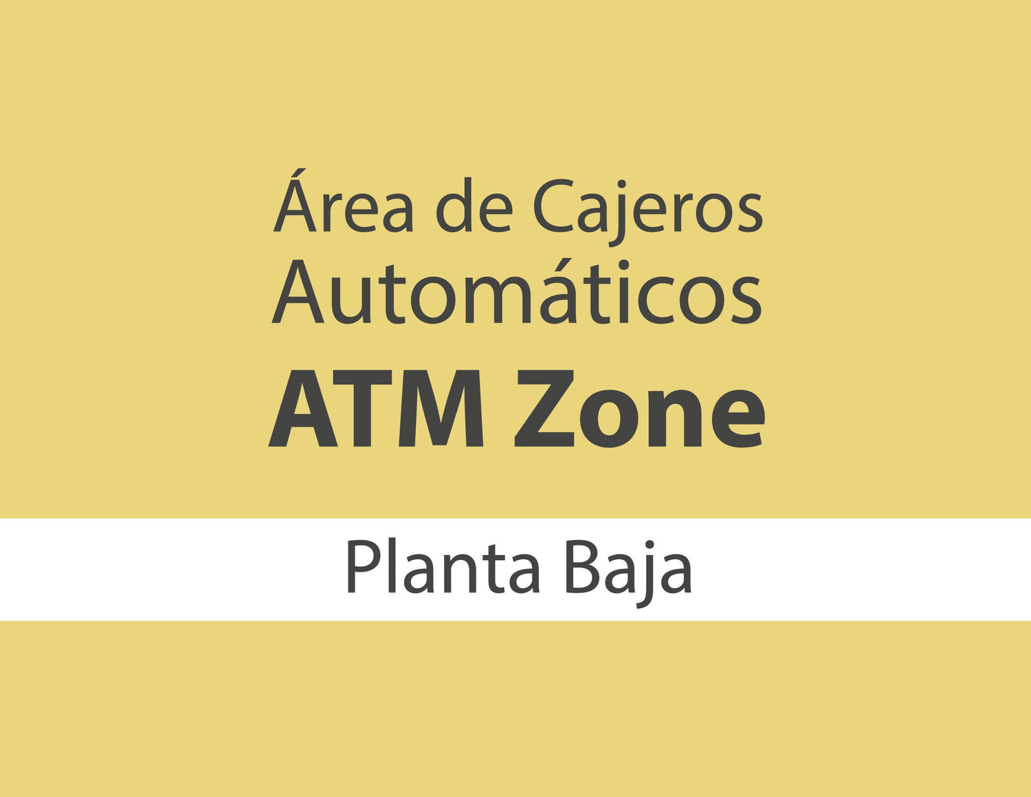 Área de Cajeros Automáticos ATM Zone - Planta Baja