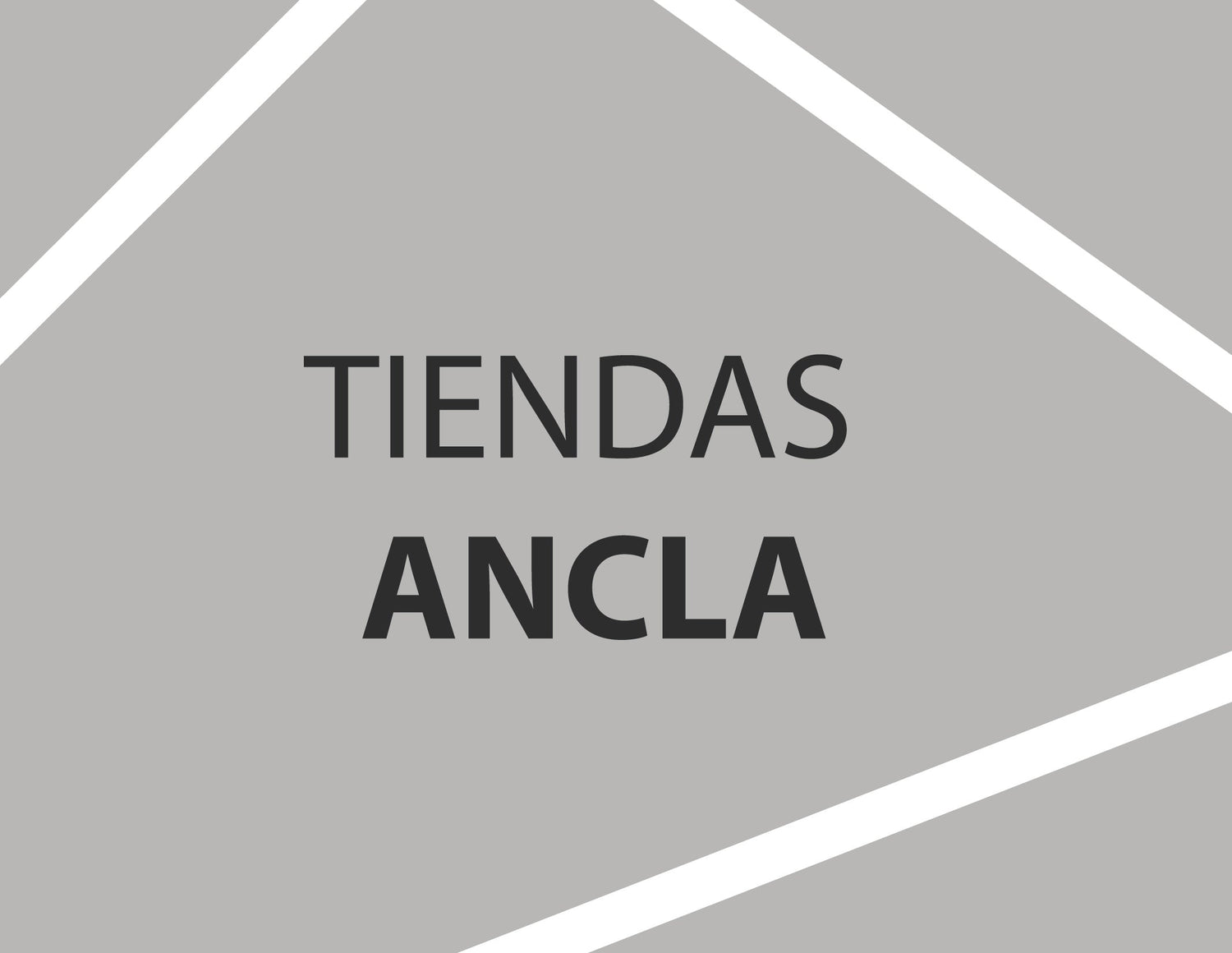 TIENDAS ANCLA