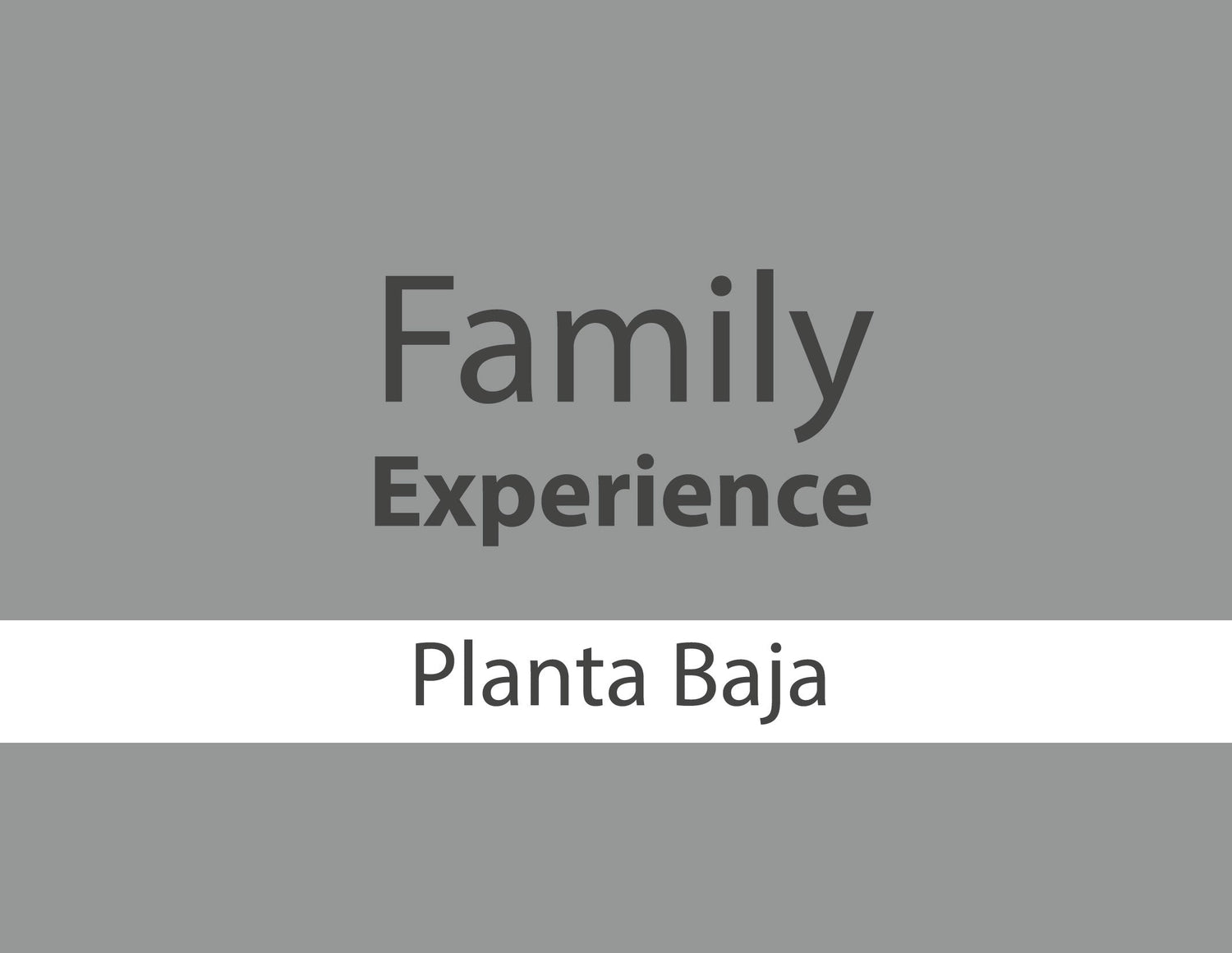 Family Experience Planta Baja